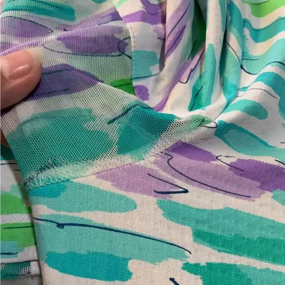 IBKUL women's medium SPF tunic shirt long sleeve Turquoise, Purple, Light Green - Picture 7 of 10